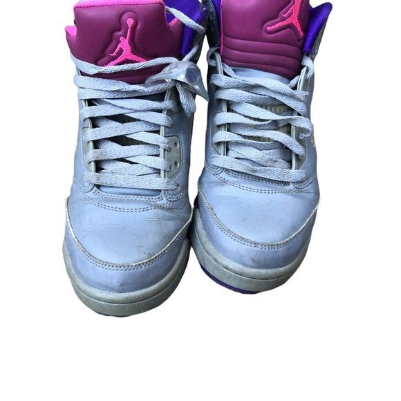 RARE 2013 Air Jordan 5 Retro Cement Grey Pink Size 7 - Picture 15 of 16